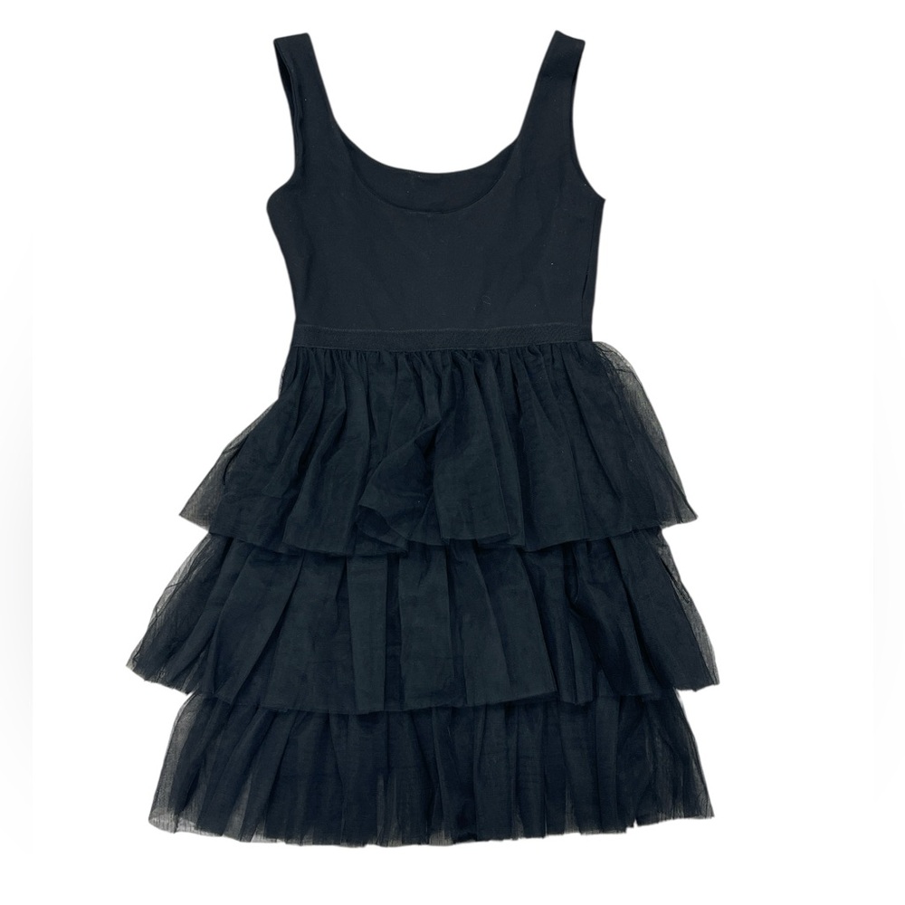 SJP by Sarah Jessica Parker Black Tiered Mini Dress - Picture 3 of 5